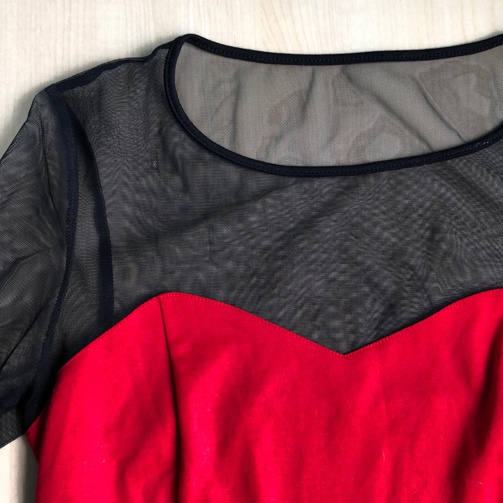 Red and black dress x